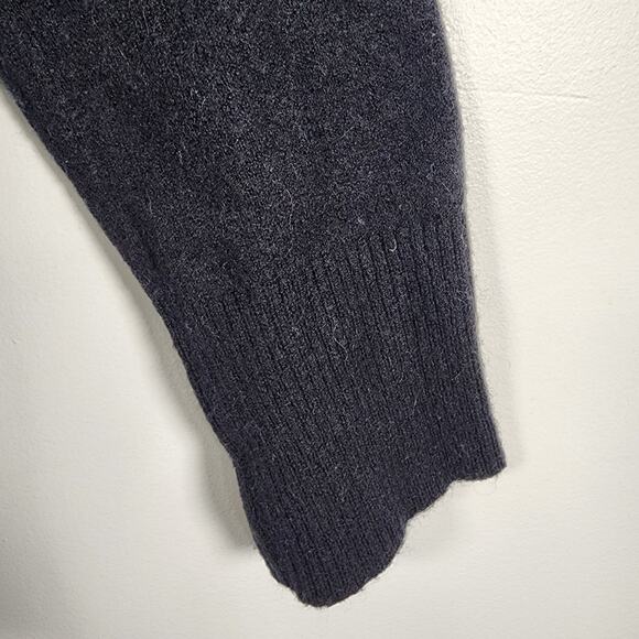 J. Crew Womens Turtleneck Sweater Supersoft Yarn Small Black Wool Alpaca BD143 - Picture 7 of 12